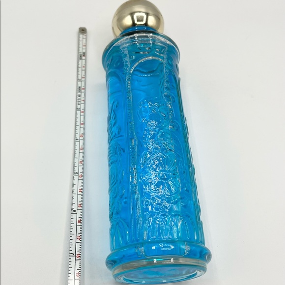 Avon Winter Garden Occur Blue Cologne Glass Bottle Full - Picture 3 of 3
